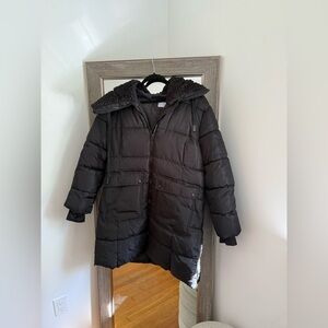 MADDEN GIRL Women's Black Puffer Coat